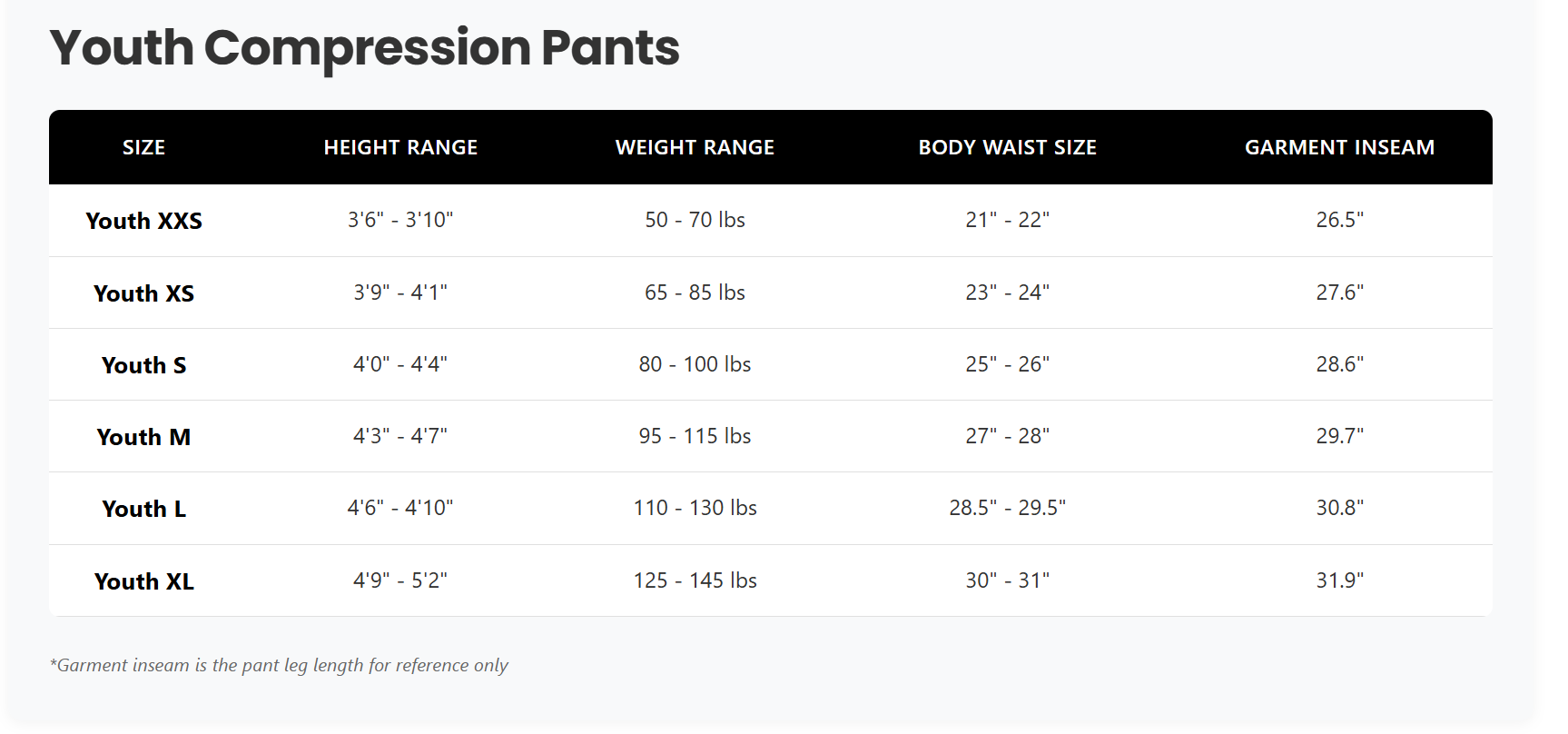 Duzter Pro Youth Compression Pants (Boys/Girls)