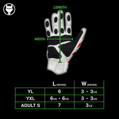 Prowler White Batting Gloves - Premium Grip &amp; Comfort