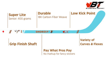 Shoresy X Bladetech Hockey Stick - Limited Edition