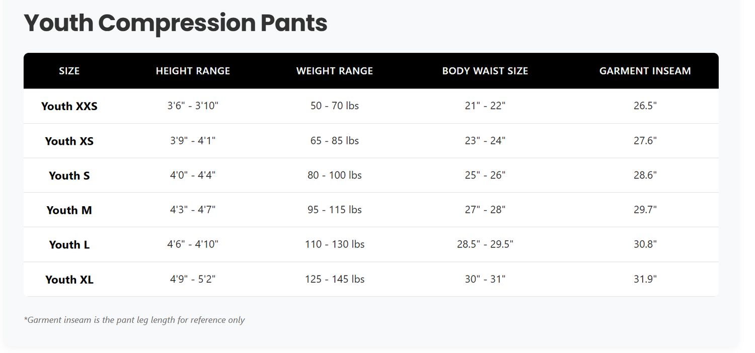 Duzter Pro Youth Compression Pants (Boys/Girls)