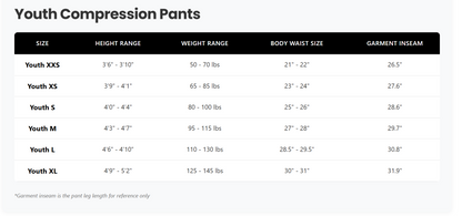 Duzter Pro Youth Compression Pants (Boys/Girls)